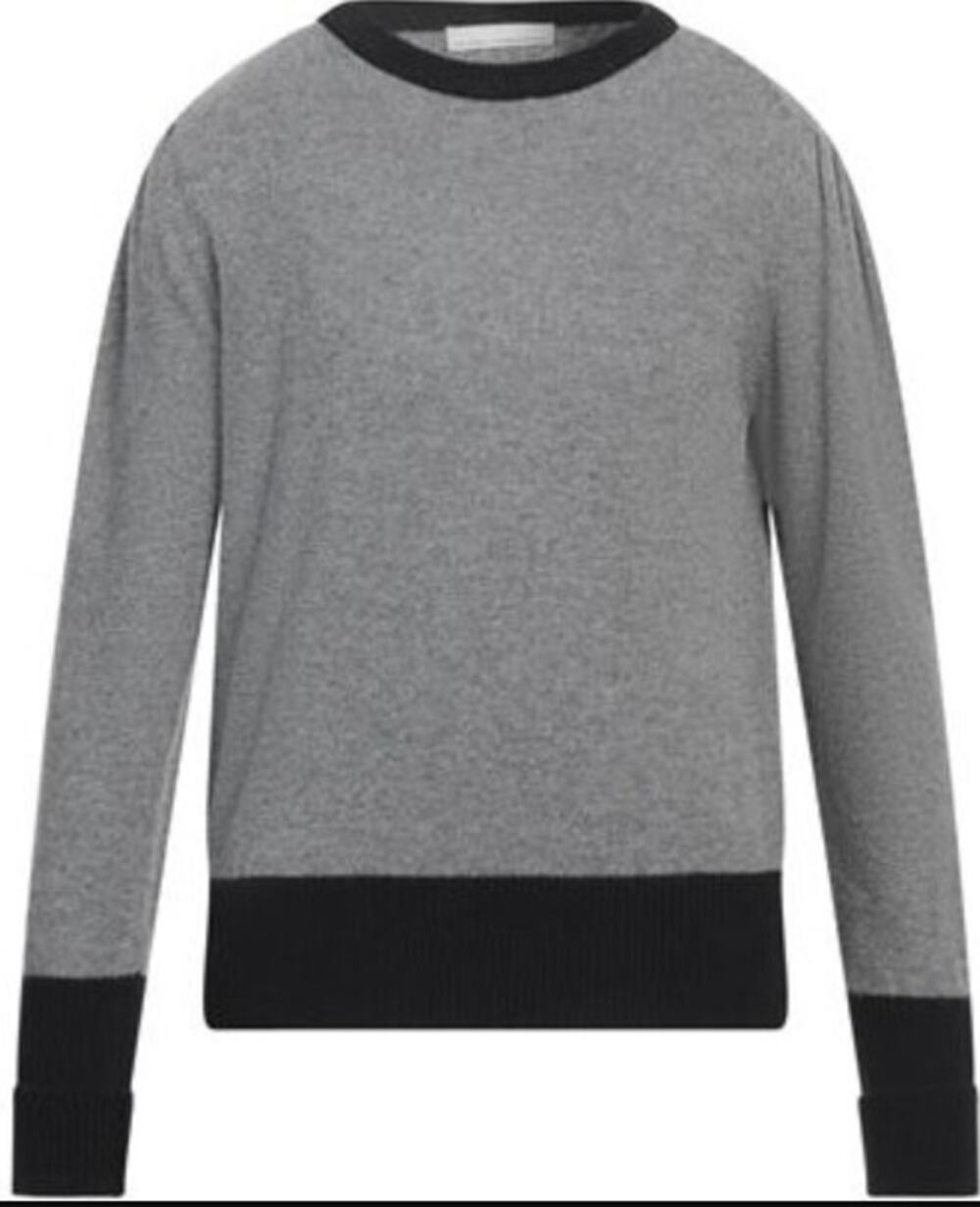 Random Identities Cashmere Sweater Grey/Black Size Medium